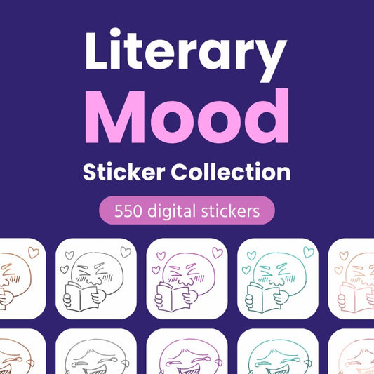 Literary Mood - 550 Sticker Collection